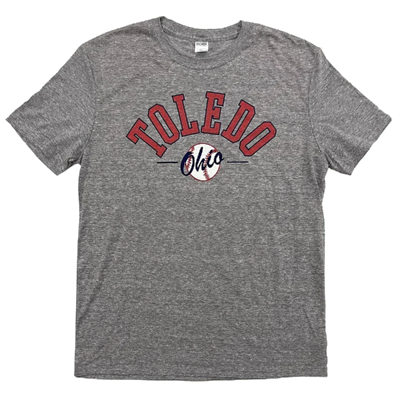 Sheer Women T Shirt for a Stylish and Alluring LookToledo Script Ohio Baseball Shirt Sheer Women T Shirt for a Stylish and Alluring LookToledo Script Ohio Baseball Shirt