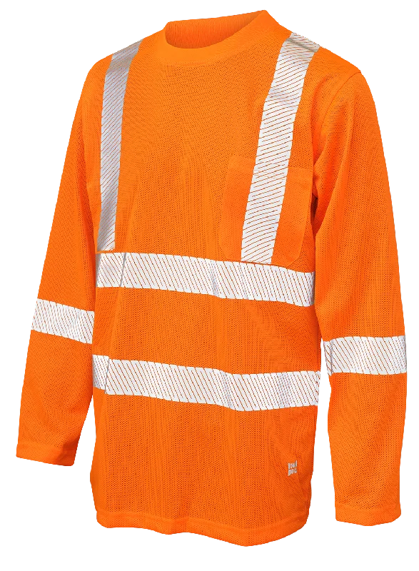 Muscle Women T Shirt for a Sporty and Casual LookTough Duck MicroMesh Long Sleeve Hi-Vis T-Shirt with Pocket ST08 Muscle Women T Shirt for a Sporty and Casual LookTough Duck MicroMesh Long Sleeve Hi-Vis T-Shirt with Pocket ST08