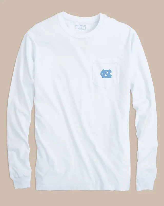 Crew Neck Women T Shirt with a Timeless DesignUNC Tar Heels Gameday Embroidered Long Sleeve T-Shirt Crew Neck Women T Shirt with a Timeless DesignUNC Tar Heels Gameday Embroidered Long Sleeve T-Shirt