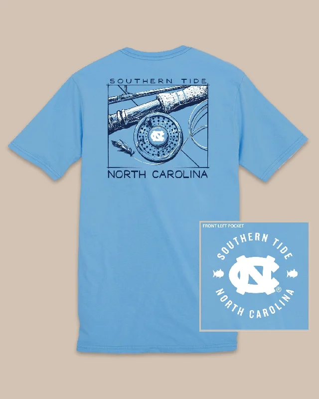 Crew Neck Women T Shirt with a Timeless DesignUNC Tar Heels Gameday Fly Reel T-Shirt Crew Neck Women T Shirt with a Timeless DesignUNC Tar Heels Gameday Fly Reel T-Shirt