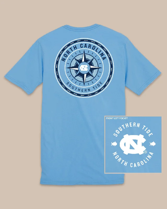 Pocketed Women T Shirt for Added FunctionalityNorth Carolina Tar Heels Gameday Collegiate Compass T-Shirt Pocketed Women T Shirt for Added FunctionalityNorth Carolina Tar Heels Gameday Collegiate Compass T-Shirt
