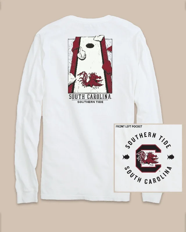 Long Sleeve Women T Shirt for Cooler WeatherUSC Gamecocks Gameday Cornhole Board T-Shirt Long Sleeve Women T Shirt for Cooler WeatherUSC Gamecocks Gameday Cornhole Board T-Shirt