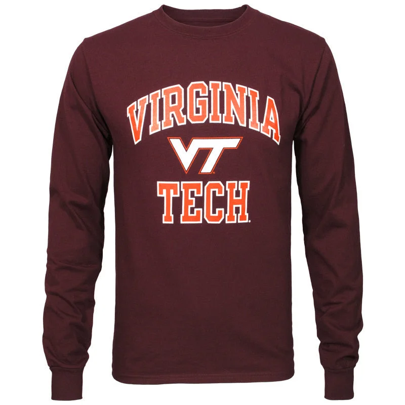 Organic Cotton Women T Shirt for Eco - Conscious WearersVirginia Tech Basic Long-Sleeved T-Shirt: Maroon by Champion Organic Cotton Women T Shirt for Eco - Conscious WearersVirginia Tech Basic Long-Sleeved T-Shirt: Maroon by Champion