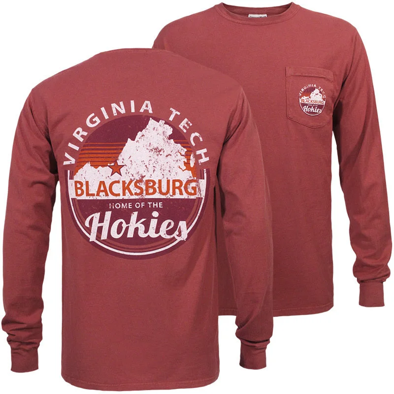 Plus Size Women T Shirt for a Comfortable and Flattering FitVirginia Tech Home of the Hokies Long-Sleeved T-Shirt: Maroon by Gear Plus Size Women T Shirt for a Comfortable and Flattering FitVirginia Tech Home of the Hokies Long-Sleeved T-Shirt: Maroon by Gear