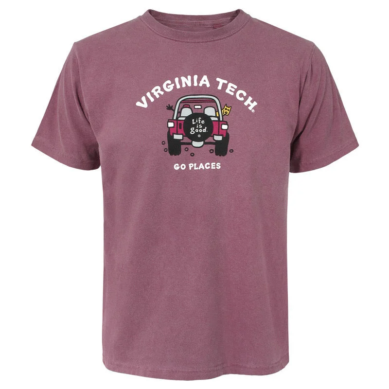 Ringer T Shirt Women with Retro - Inspired StripesVirginia Tech Life is Good T-Shirt Ringer T Shirt Women with Retro - Inspired StripesVirginia Tech Life is Good T-Shirt