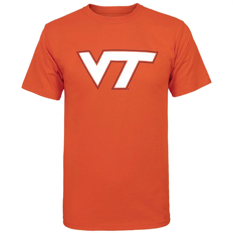 Tie - Dye Women T Shirt with a Bohemian VibeVirginia Tech Logo T-Shirt: Orange by Champion Tie - Dye Women T Shirt with a Bohemian VibeVirginia Tech Logo T-Shirt: Orange by Champion