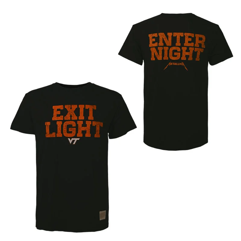 Puff Sleeve Women T Shirt for a Fashion - Forward LookVirginia Tech x Metallica Original Vintage Exit Light Enter Night T-Shirt: Black Puff Sleeve Women T Shirt for a Fashion - Forward LookVirginia Tech x Metallica Original Vintage Exit Light Enter Night T-Shirt: Black