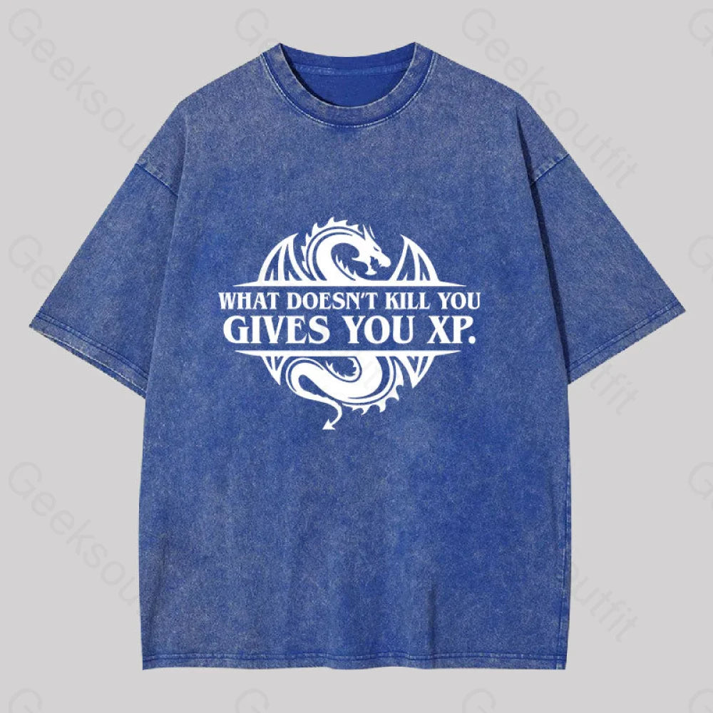 Moisture - Wicking Women T Shirt for Active LifestylesWhat Doesnt Kill You Give You Experience Washed T-shirt Moisture - Wicking Women T Shirt for Active LifestylesWhat Doesnt Kill You Give You Experience Washed T-shirt