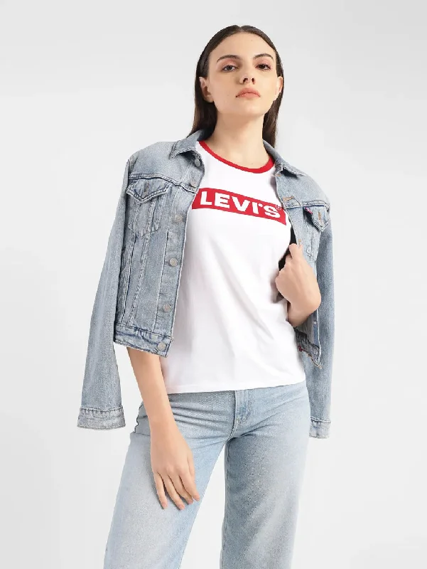 Plus Size Women T Shirt for a Comfortable and Flattering FitWomen's Brand Logo Crew Neck T-shirt Plus Size Women T Shirt for a Comfortable and Flattering FitWomen's Brand Logo Crew Neck T-shirt